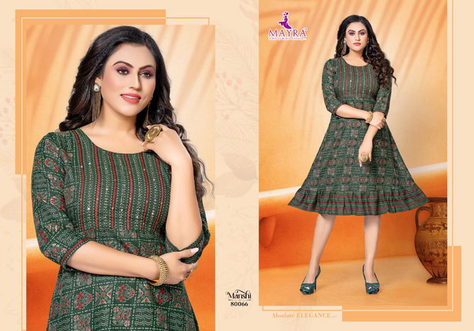 Manshi By Mayra 80059-80066 Anarkali Kurtis Catalog